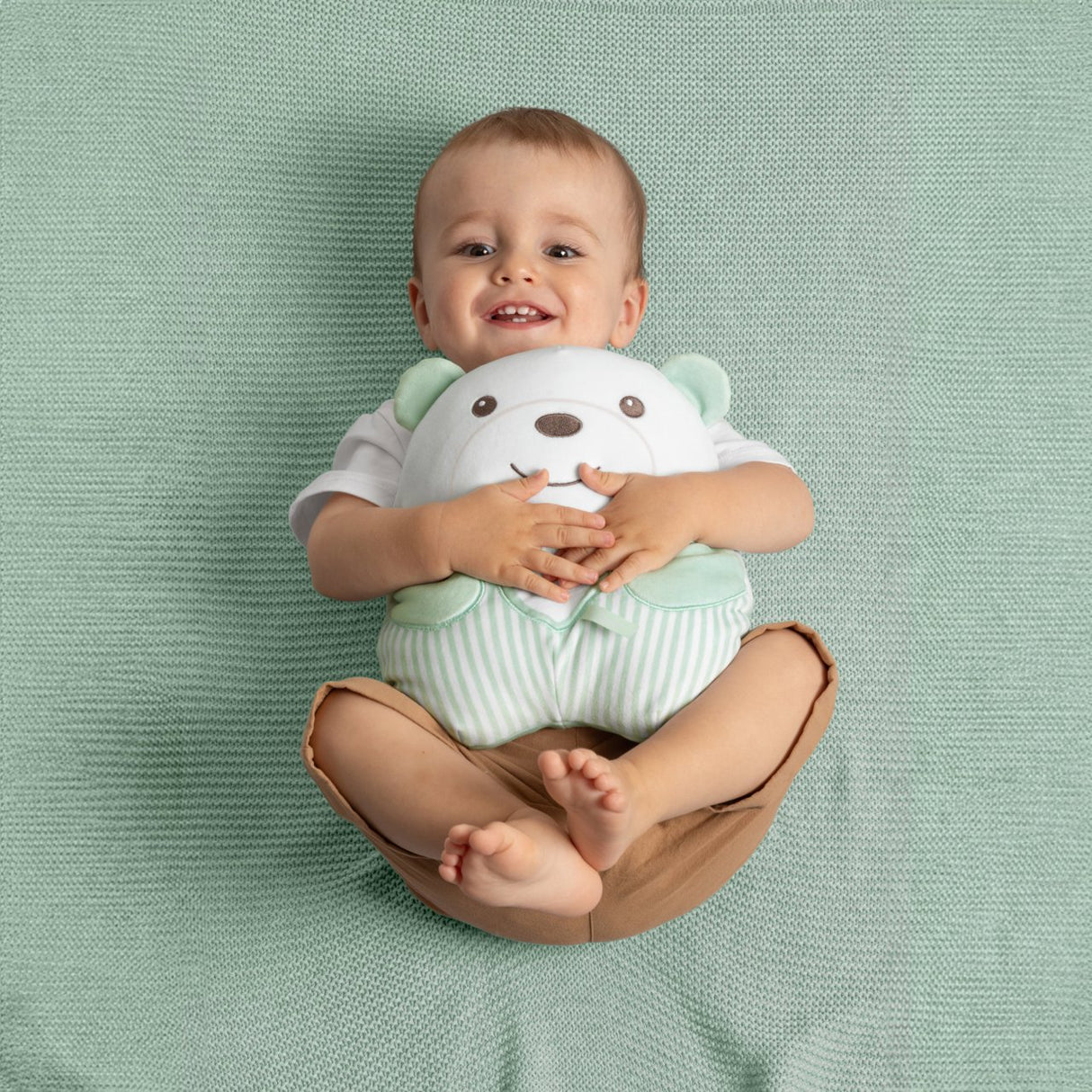 Peluche tendre Ourson - CHICCO - Vert - Des la naissance