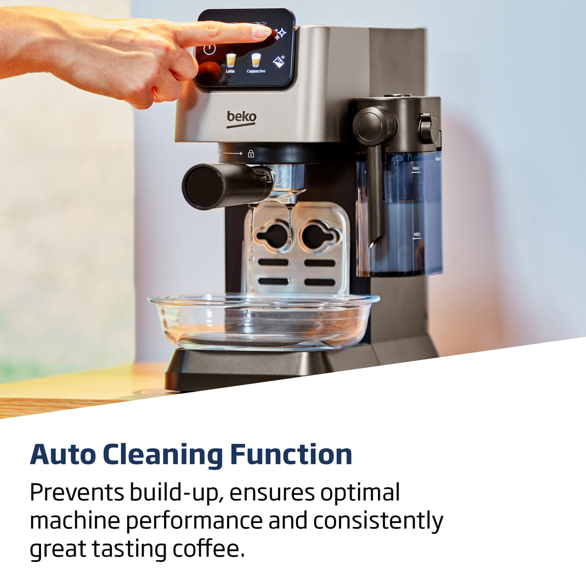 Machine expresso manuelle - BEKO - CEP5304X - 1628 W - 1,1 L - Argenté