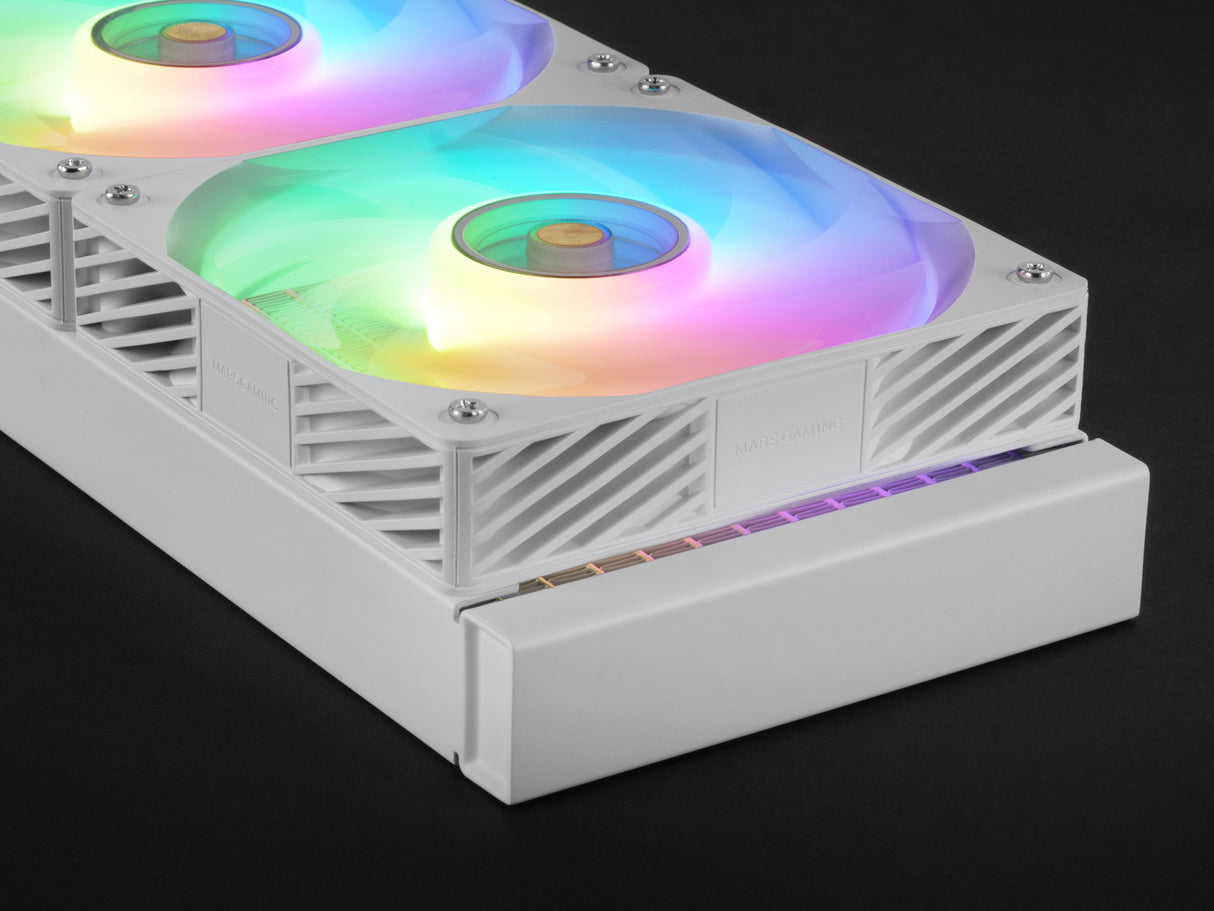 Kit Watercooling AIO Mars Gaming ML-Vision Pro RGB - 240mm (Blanc)