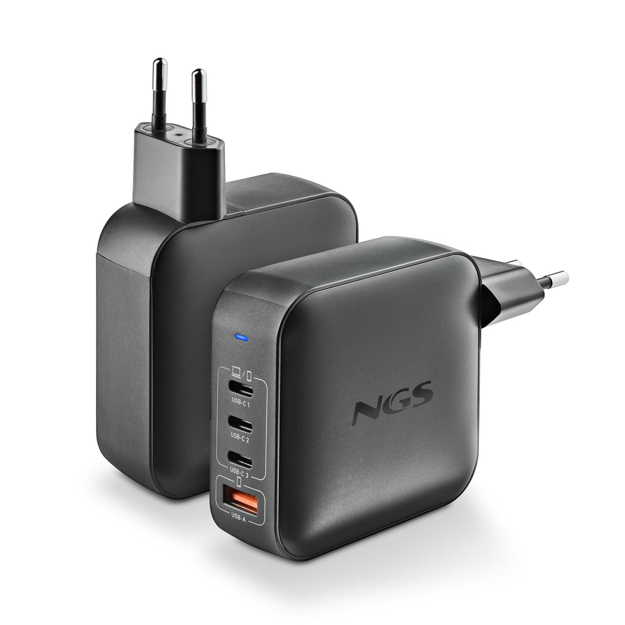 Chargeur secteur NGS Bud 3x USB-C + 1x USB-A 165W (Noir)