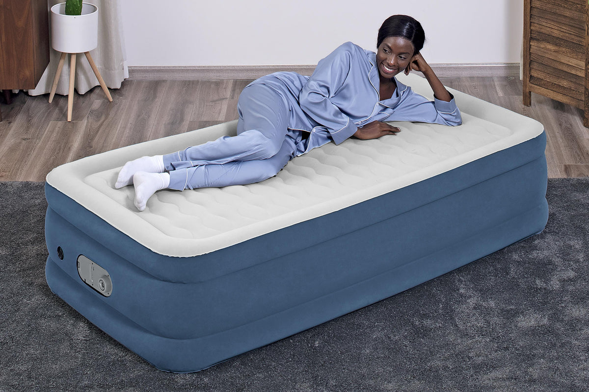 Bestway AlwayzAire™ Matelas gonflable une personne Twin avec double pompe intégrée 1,91 m x 97 cm x 46 cm