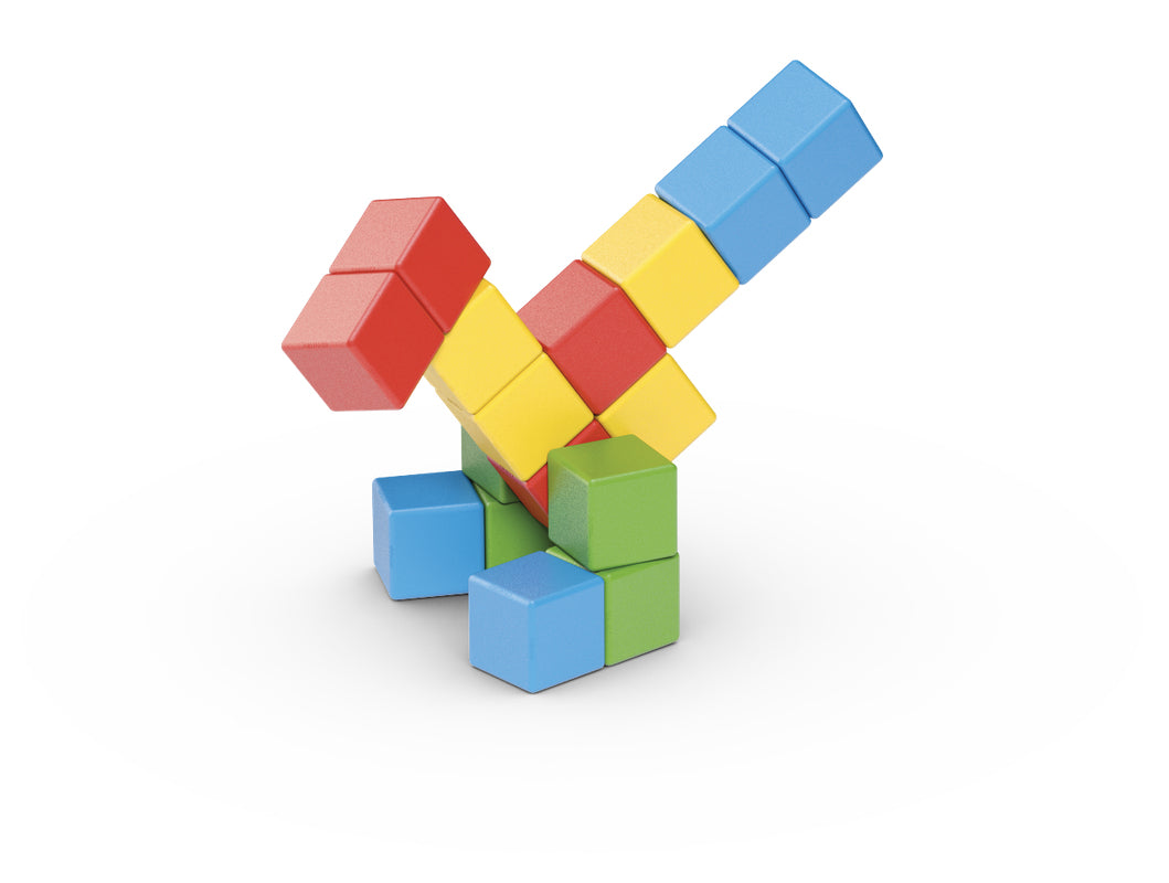 Blocs magnétiques - GEOMAG - Set créatif - 16 pieces - Éducatif - Plastique recyclé - Des 12 mois