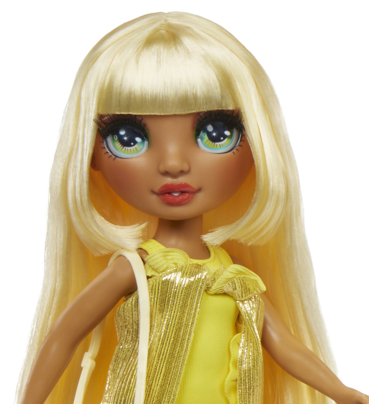 Rainbow High Swim & Style - Poupée mannequin ariculée 27 cm - Sunny (Jaune) - Maillot de bain + Paréo - a partir de 4 ans