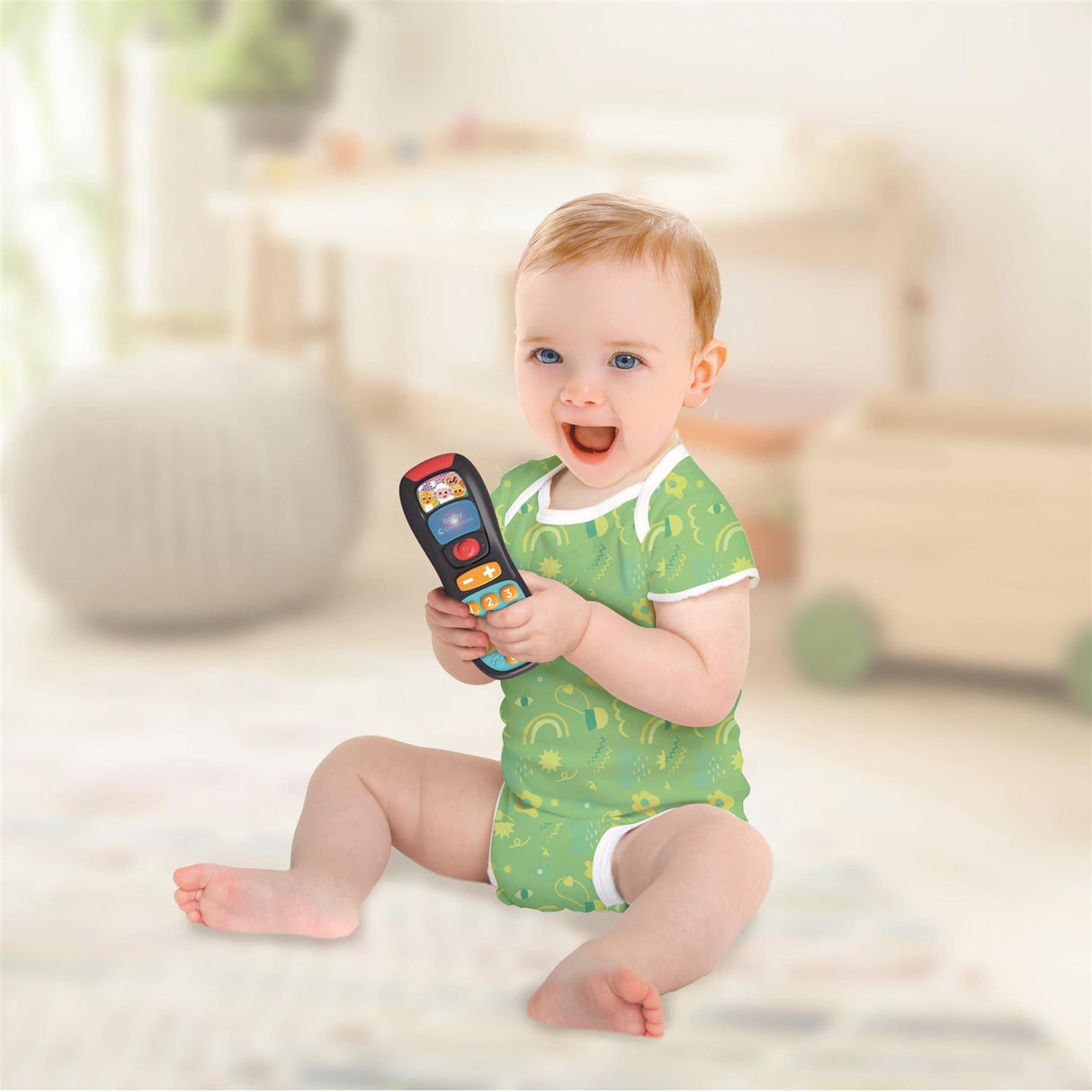 La télécommande de Bébé parlant - CLEMENTONI - Jeux d'éveil - Chansons, Lumieres et Effets sonores - Des 6 mois