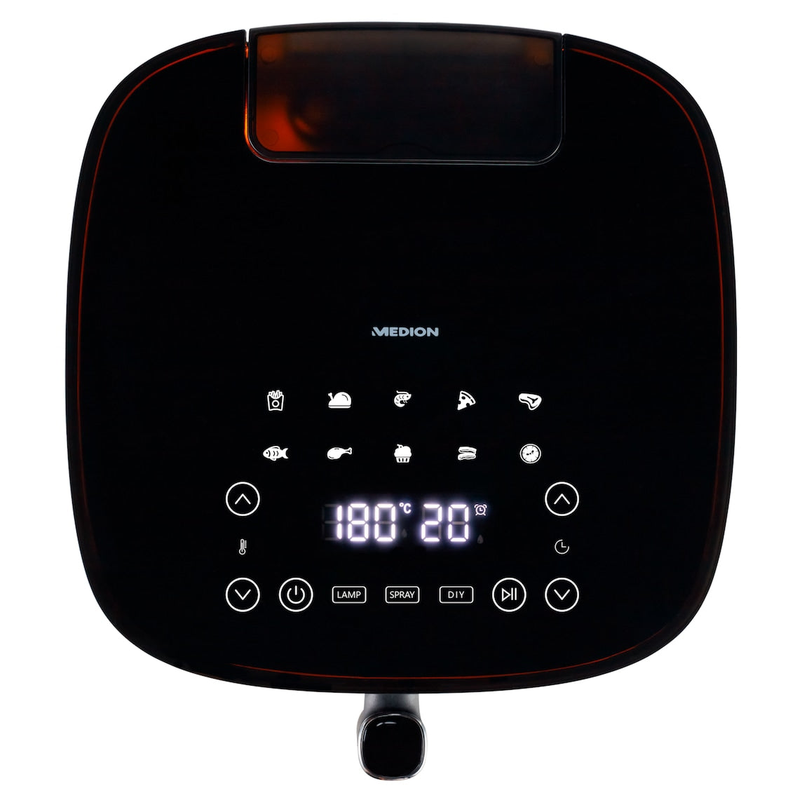 Friteuse a air chaud sans huile - MD 11780 - Température jusqu'a 230 °C - 10 programmes - 5 L - 1500 Watt