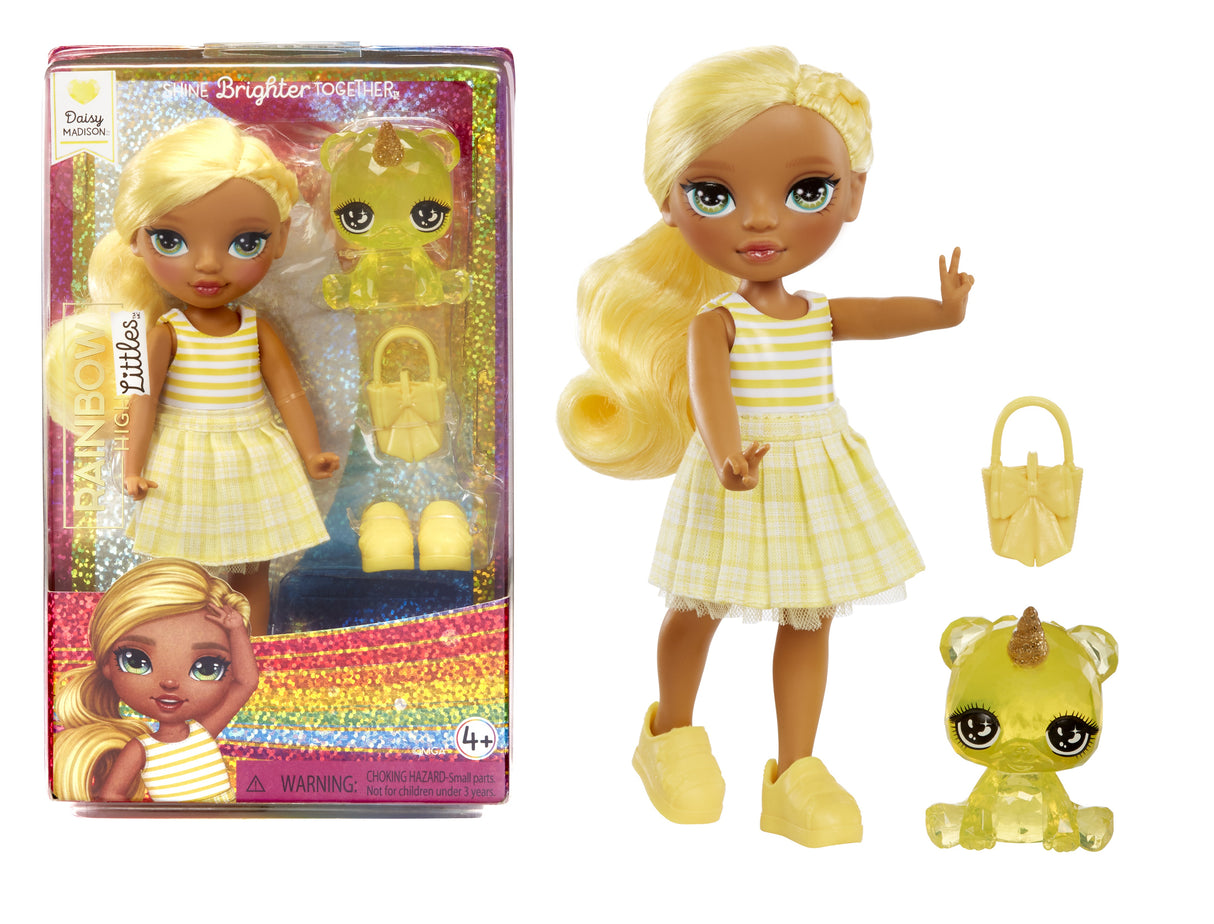 Rainbow High Littles - Poupée 15cm + animal de compagnie - Jaune - Des 4ans