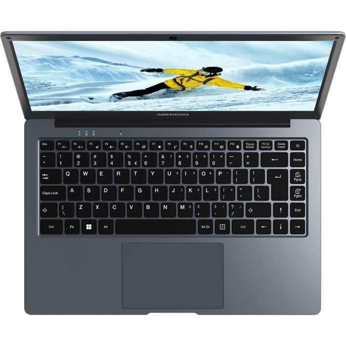 PC portable - MEDION – AKOYA E14223 MD62560 - 14 FHD - Intel Celeron N4120 - RAM 4 Go - eMMC 128Go - Windows 11 Home S AZERTY