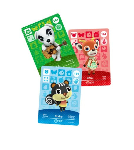 Cartes Amiibo - Animal Crossing Série 2 • Contient 3 cartes dont 1 spéciale