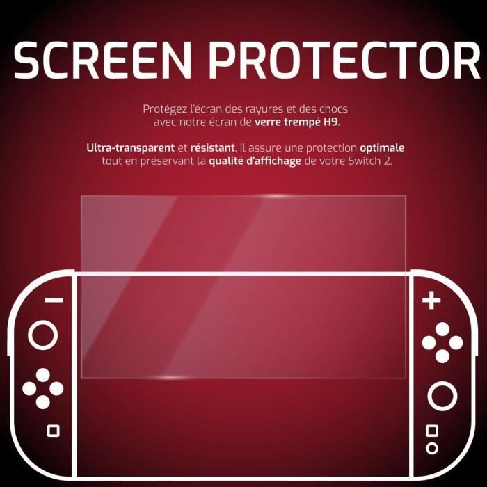 Protection d'écran - ONLAN - Nintendo Switch 2 - Verre trempé H9