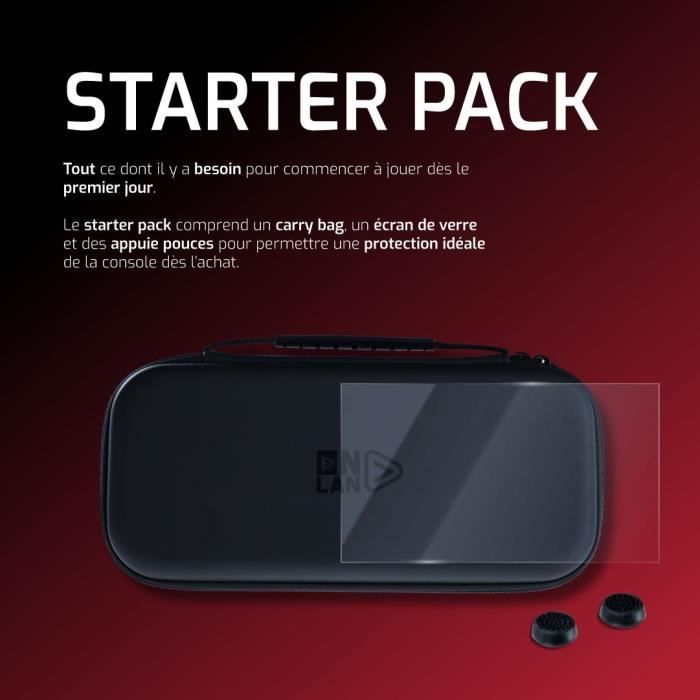 Pack de démarrage - ONLAN - Nintendo Switch 2 - Sacoche noire + Protection d'écran + Thumbsticks