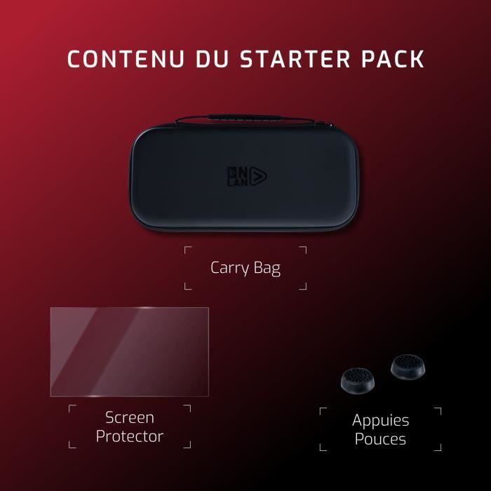 Pack de démarrage - ONLAN - Nintendo Switch 2 - Sacoche noire + Protection d'écran + Thumbsticks
