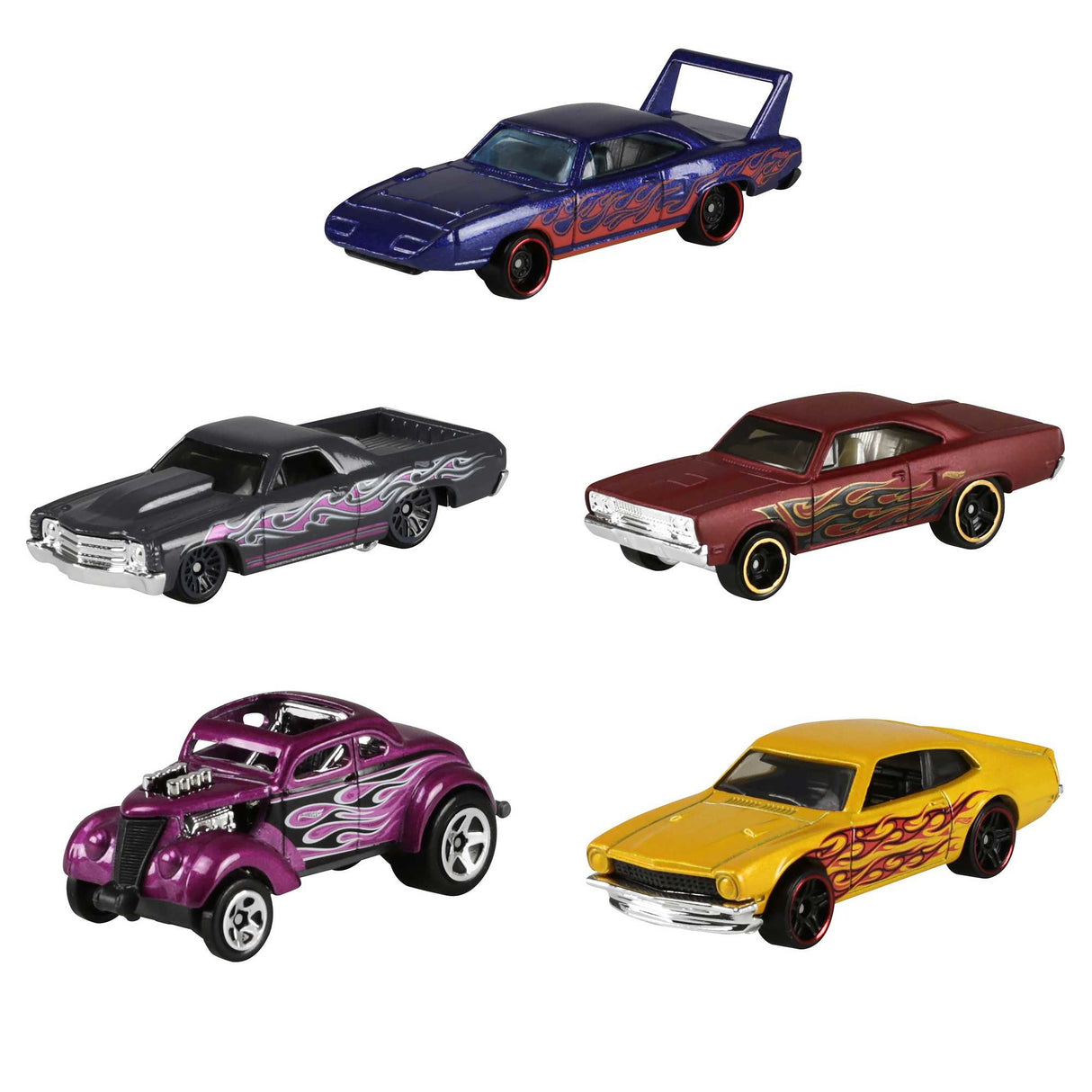 Coffret de 5 voitures Hot Wheels - Modele aléatoire - 400+ modeles - 15 thématiques 1806