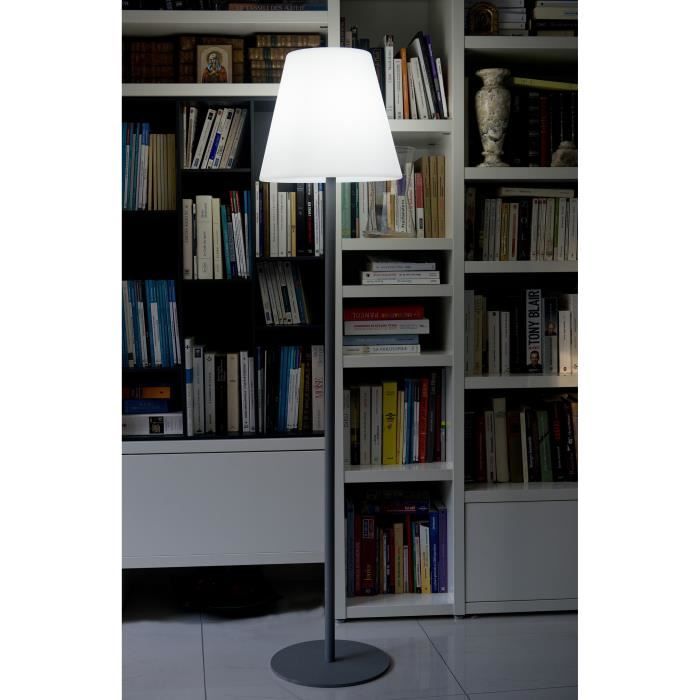 Lampadaire lumineux extÈrieur - LUMISKY - 150cm - Acier et polyÈthylene - Blanc froid