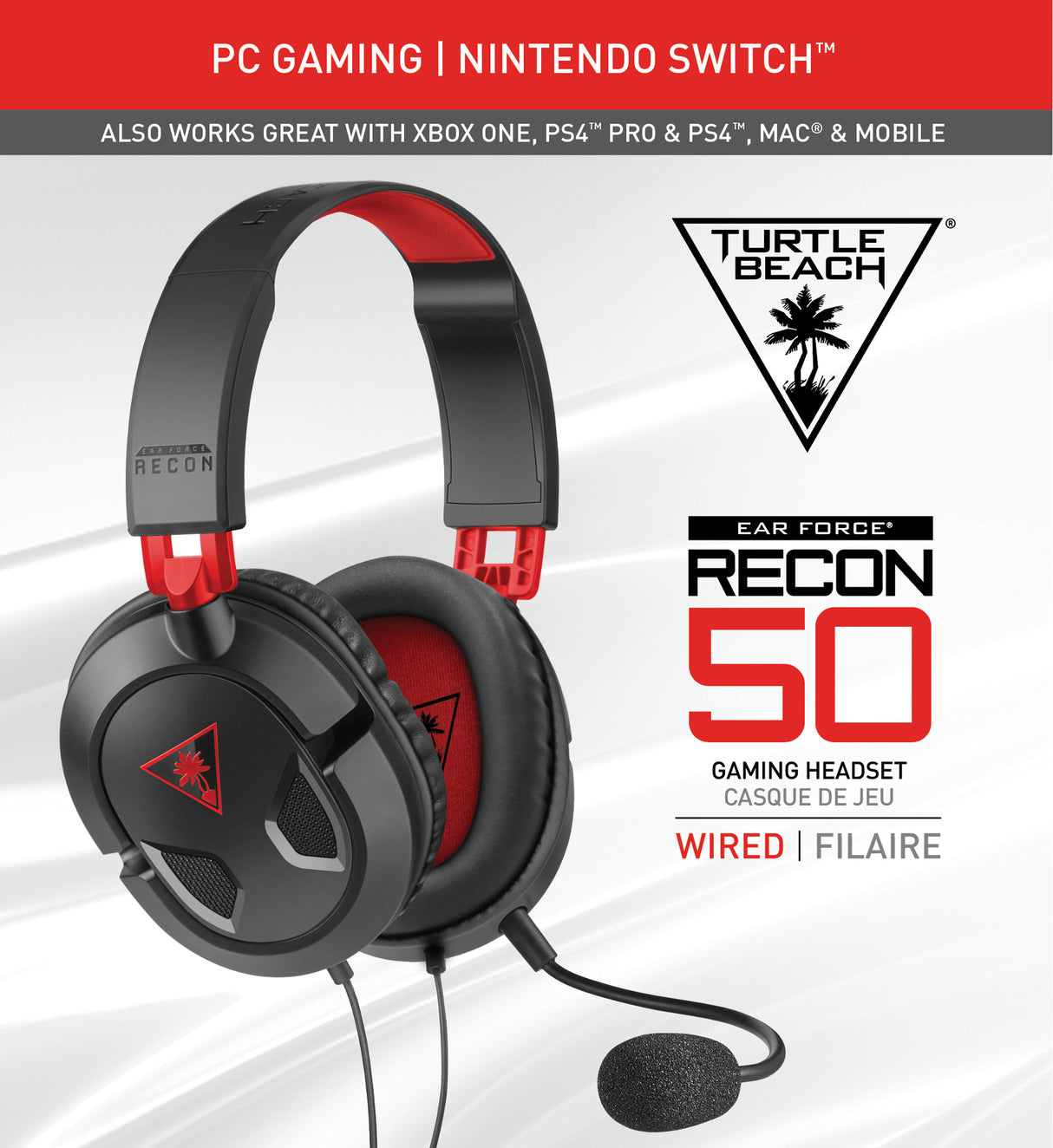 Casque Gaming Turtle Beach Recon 50PC Multiplateforme - TBS-6003-02