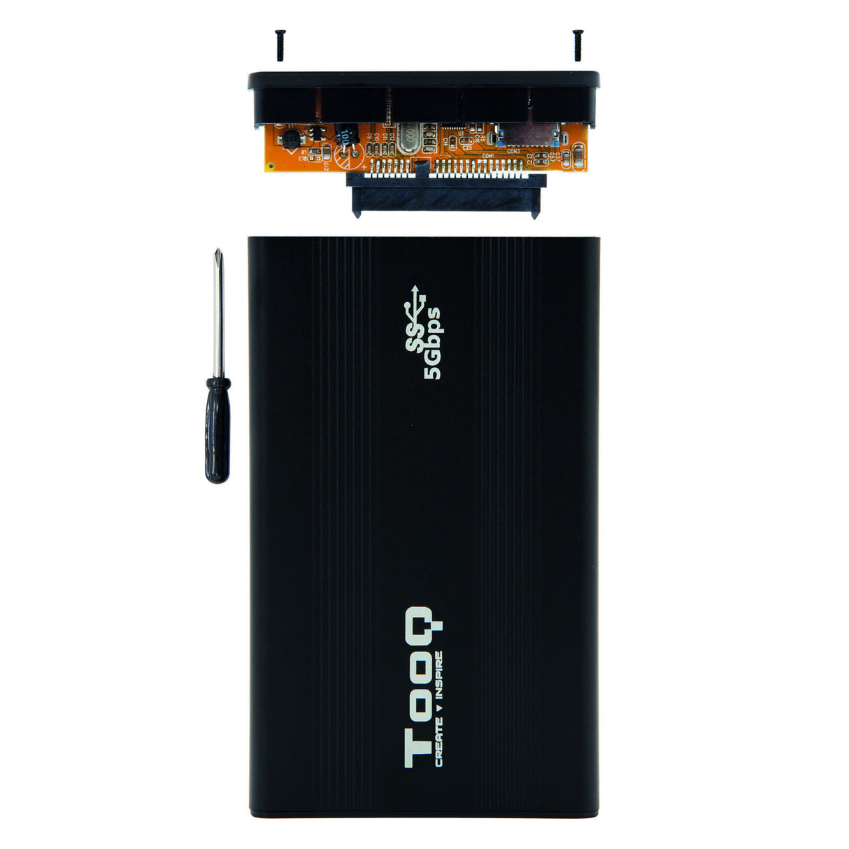 Boitier externe USB 3.1 TooQ TQE-2524 - S-ATA 2,5" (Noir)