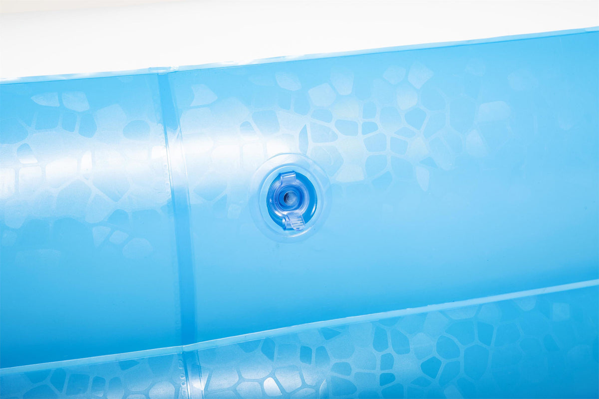 Piscine gonflable rectangulaire Bestway 262 x 175 x 51 cm - Bleu et blanc - Pour enfant - Utilisation extérieure