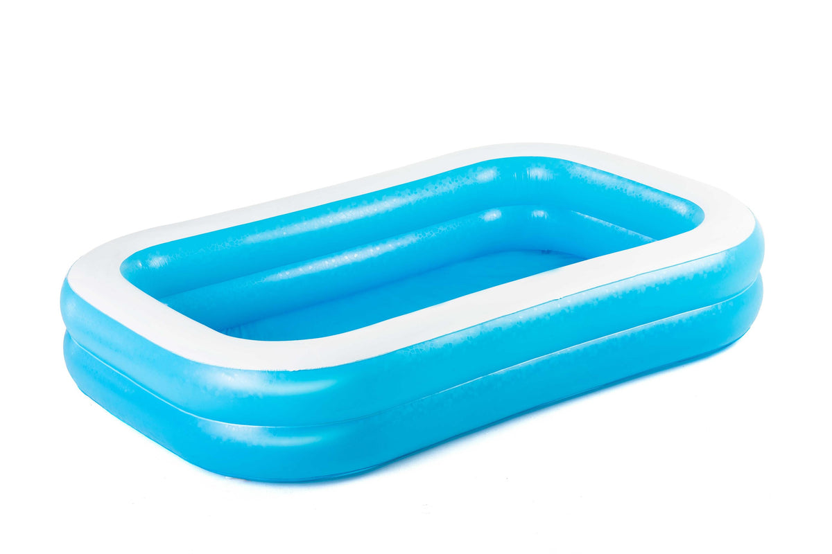 Piscine gonflable rectangulaire Bestway 262 x 175 x 51 cm - Bleu et blanc - Pour enfant - Utilisation extérieure