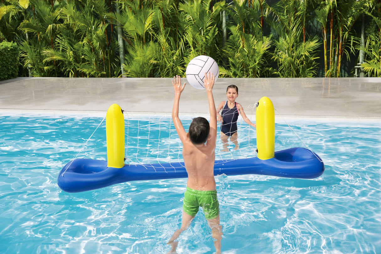 Jeu de piscine gonflable flottant Volley-ball - BESTWAY - 52133 - 244 x 64 x 76 cm
