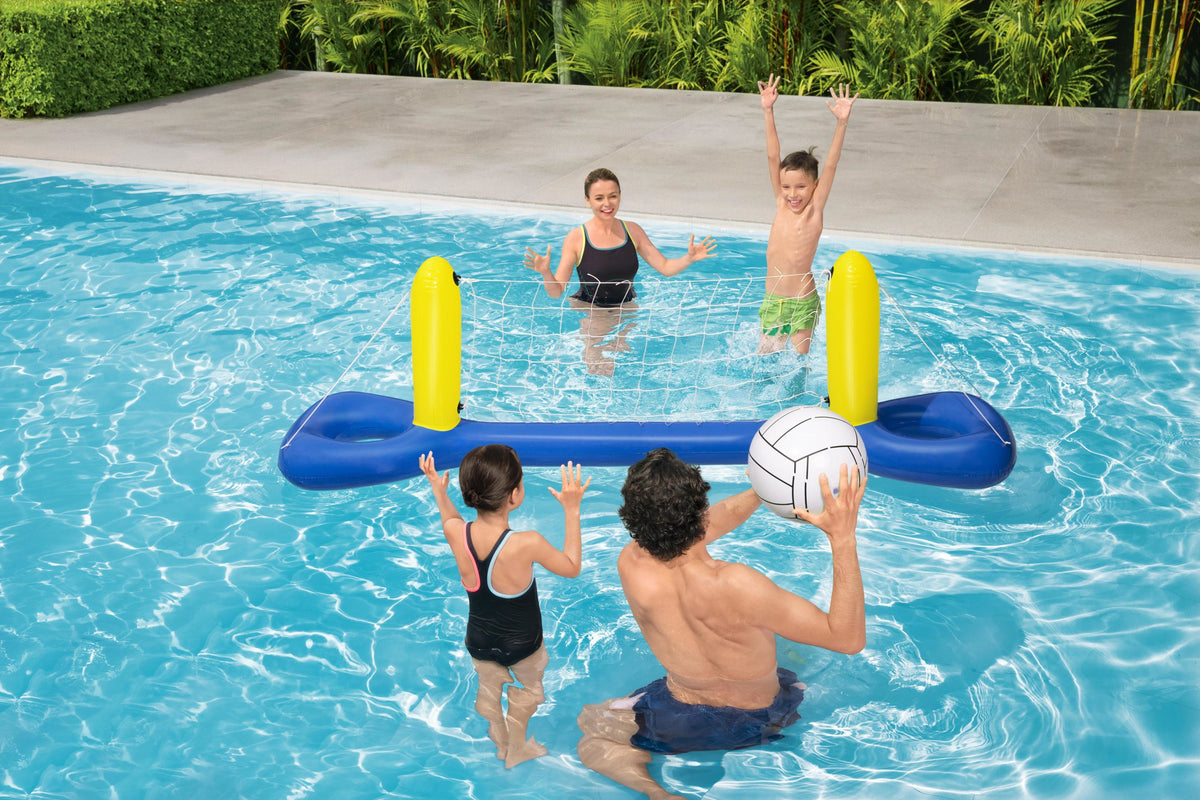 Jeu de piscine gonflable flottant Volley-ball - BESTWAY - 52133 - 244 x 64 x 76 cm
