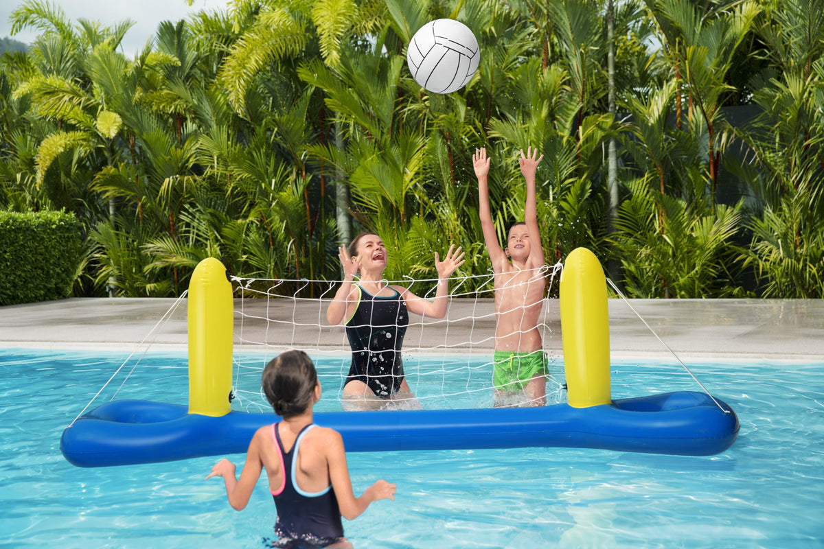 Jeu de piscine gonflable flottant Volley-ball - BESTWAY - 52133 - 244 x 64 x 76 cm