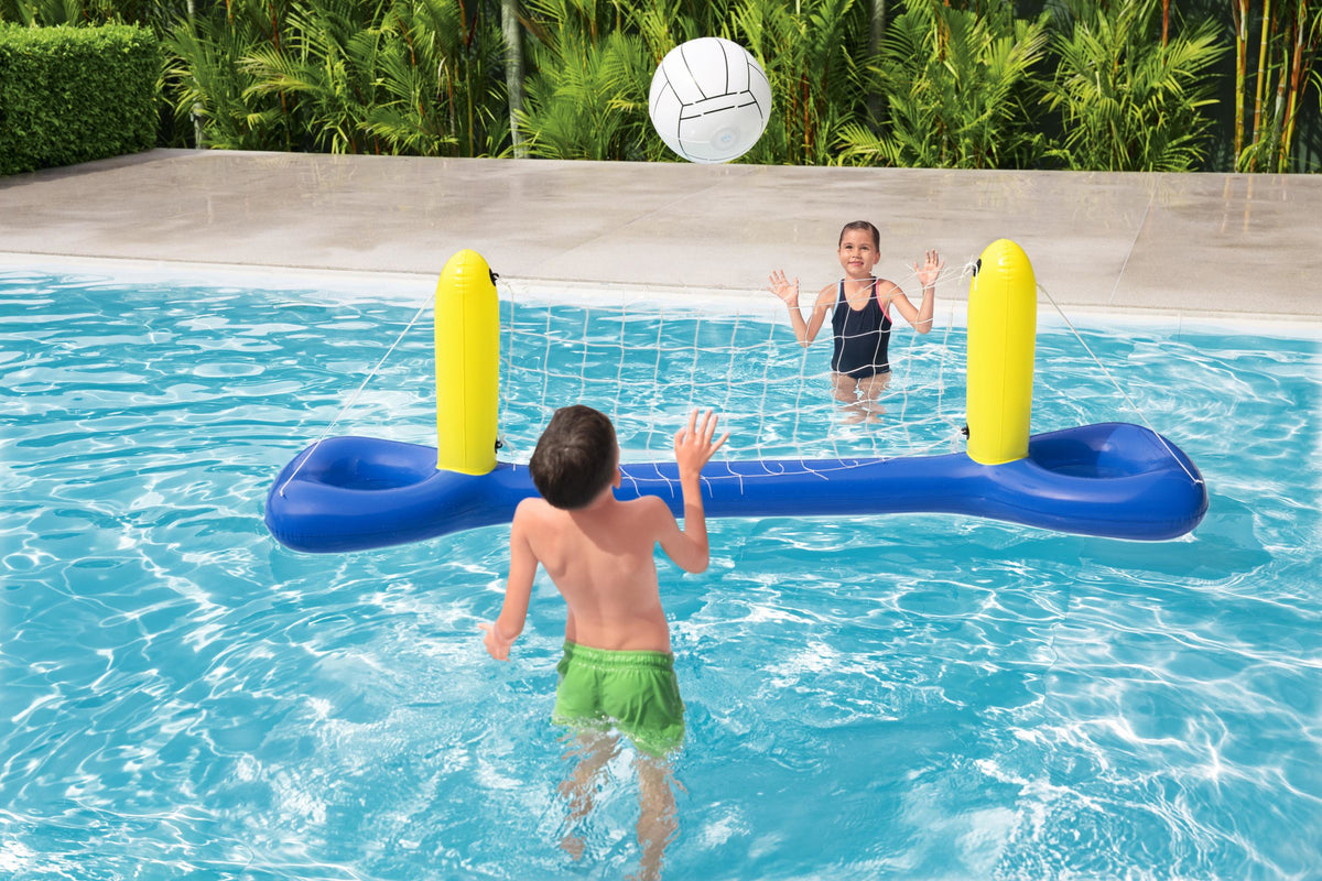 Jeu de piscine gonflable flottant Volley-ball - BESTWAY - 52133 - 244 x 64 x 76 cm
