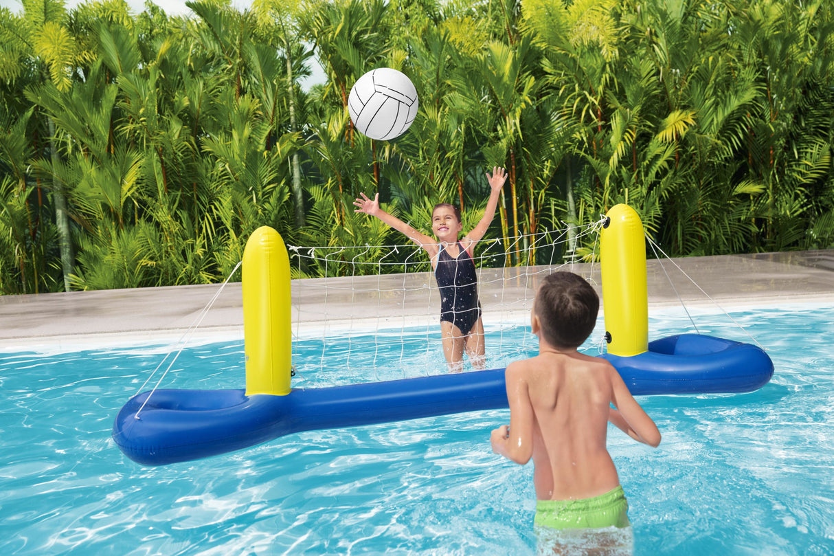 Jeu de piscine gonflable flottant Volley-ball - BESTWAY - 52133 - 244 x 64 x 76 cm