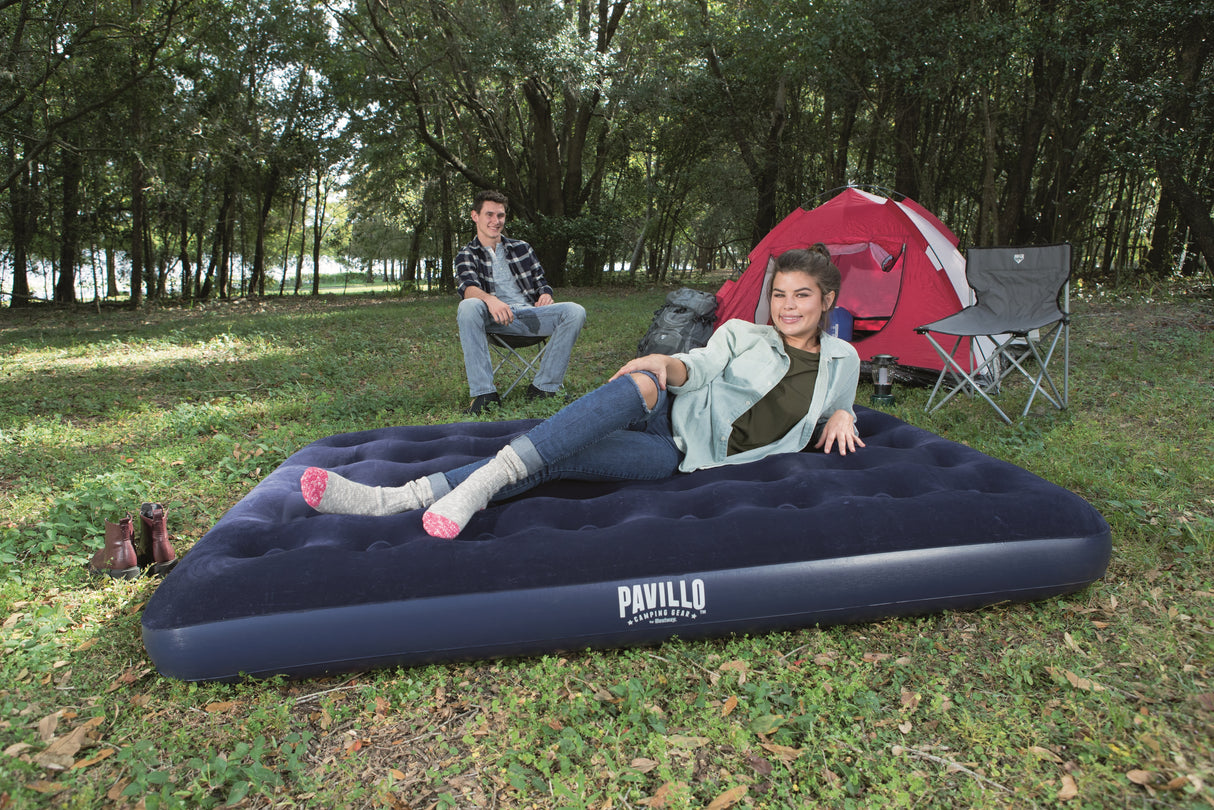 Matelas gonflable camping - BESTWAY - 2 places - 1,91 m x 1,37 m x 22 cm