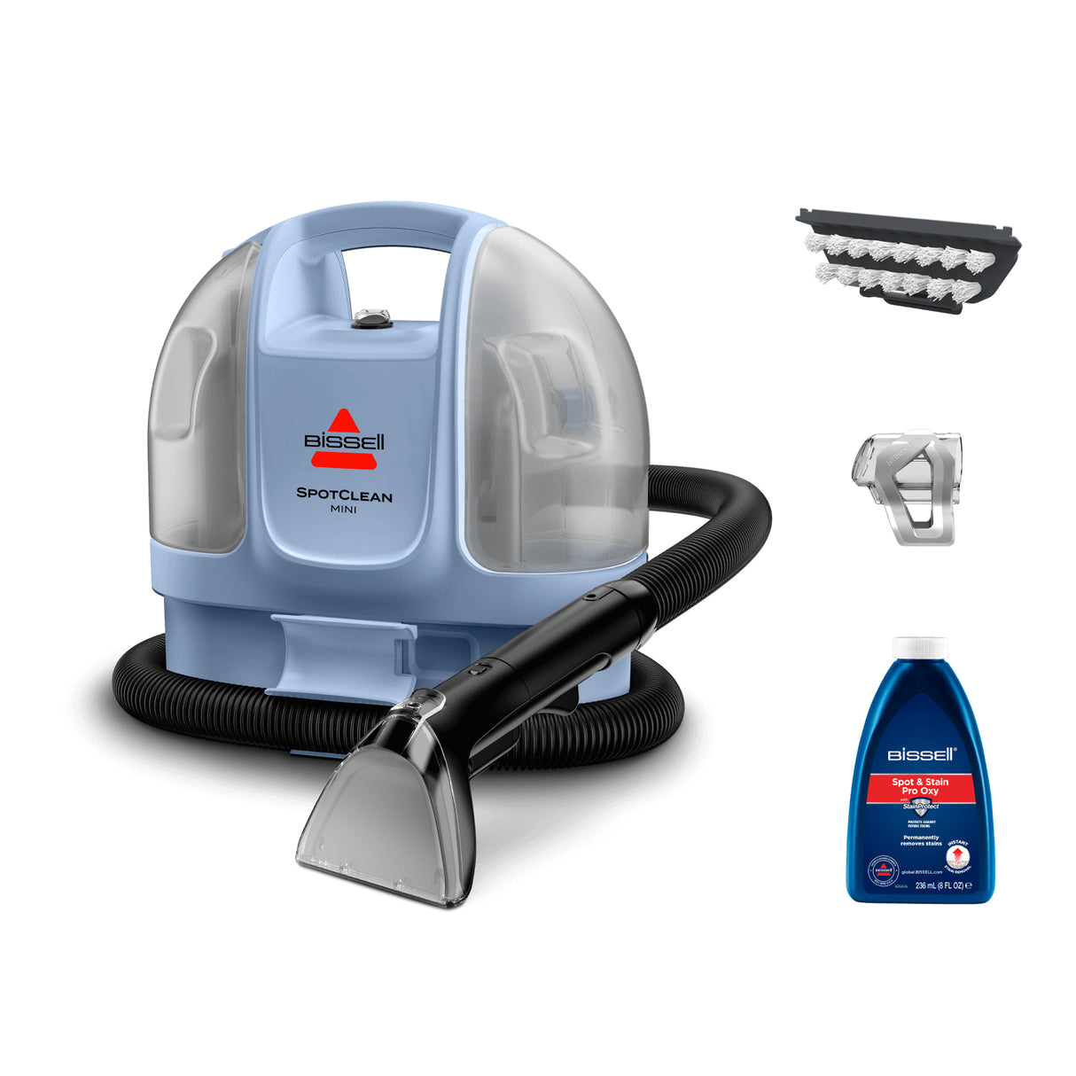 Shampouineuse - BISSELL SpotClean Mini Select - 330 W - 12500 Pa - 0,5 L - Bleu lac