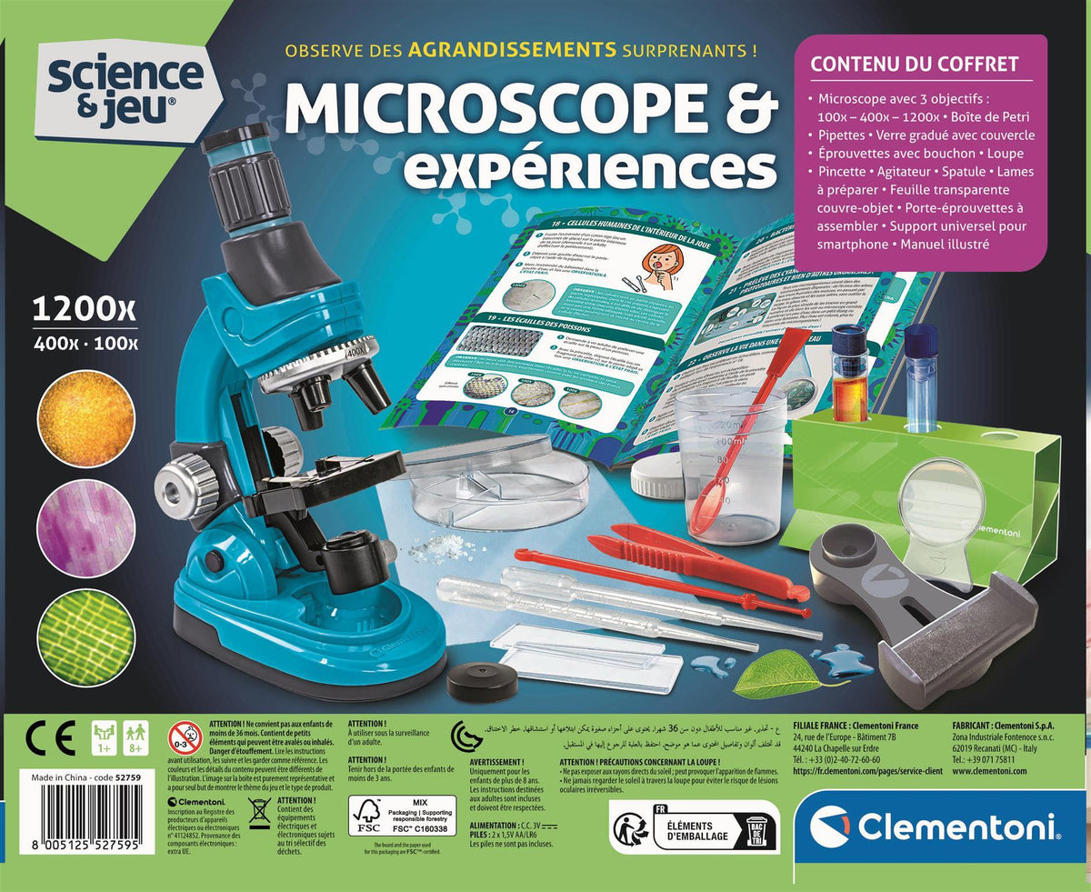 Microscope Super - Clementoni - Science & Jeu - Jeux Scientifiques