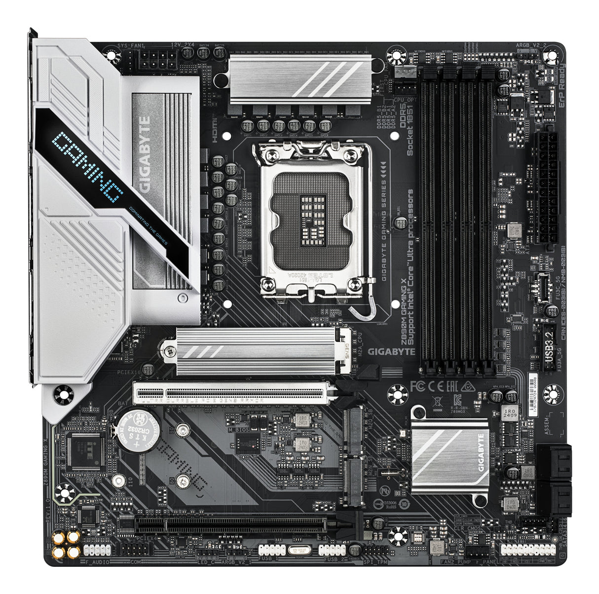 Carte mere - GIGABYTE - Z890M GAMING X - Socket 1851 - DDR5 SDRAM - M.2 PCIe 5.0