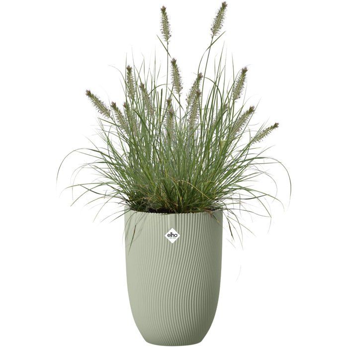 Pot de fleur haut - ELHO - Sereh Haut 30 - 22 L - L 30 x B 29.5 x H 41 cm - Vert- Balcon/intérieur/extérieur