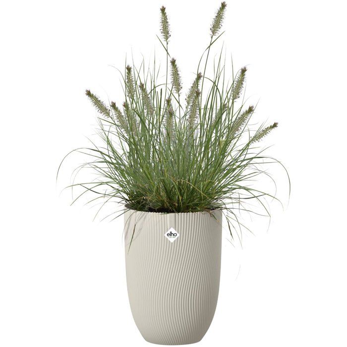 Pot de fleur haut - ELHO - Sereh Haut 30 - 22 L - L 30 x B 29.5 x H 41 cm - Beige - Balcon/intérieur/extérieur