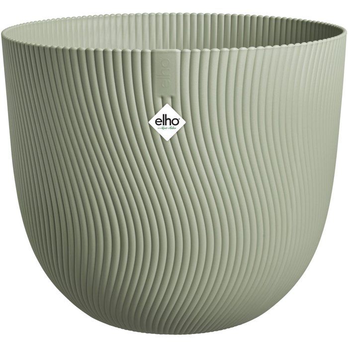 Pot de fleur rond - ELHO - Sereh Rond 60 - 110 L - Ø 59 x H 51 cm - Vert - Intérieur/extérieur
