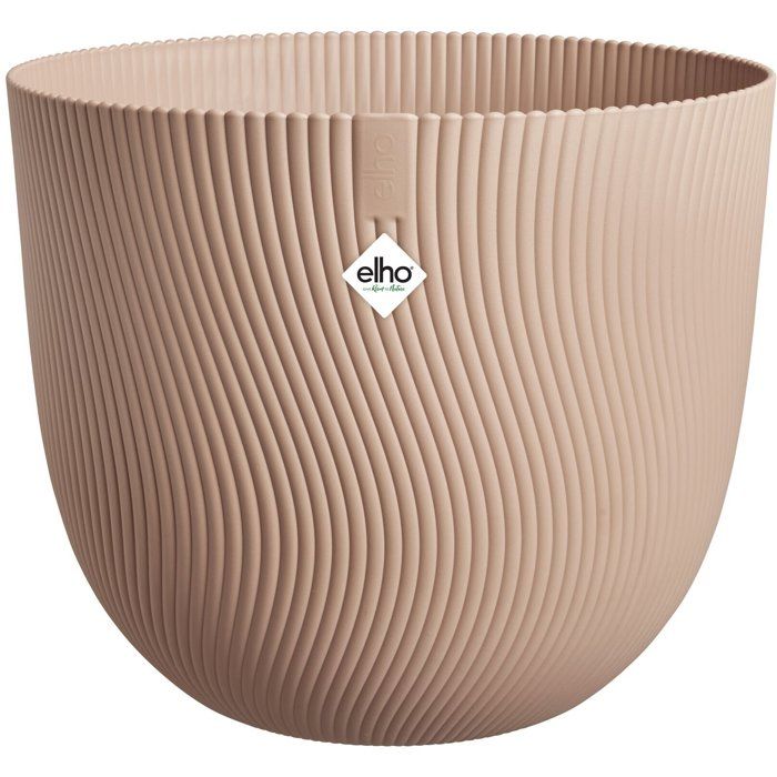 Pot de fleur rond - ELHO - Sereh Rond 60 - 110 L - Ø 59 x H 51 cm - Marron - Intérieur/extérieur