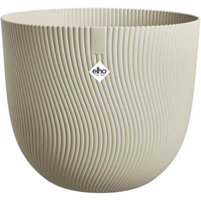 Pot de fleur rond - ELHO - Sereh Rond 60 - 110 L - Ø 59 x H 51 cm - Beige - Intérieur/extérieur