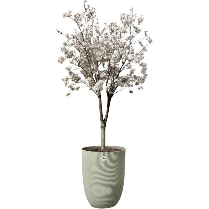 Pot de fleur haut - ELHO - Sereh Haut 40 - 50 L - Ø 39 x H 53 cm - Vert - Balcon/intérieur/extérieur