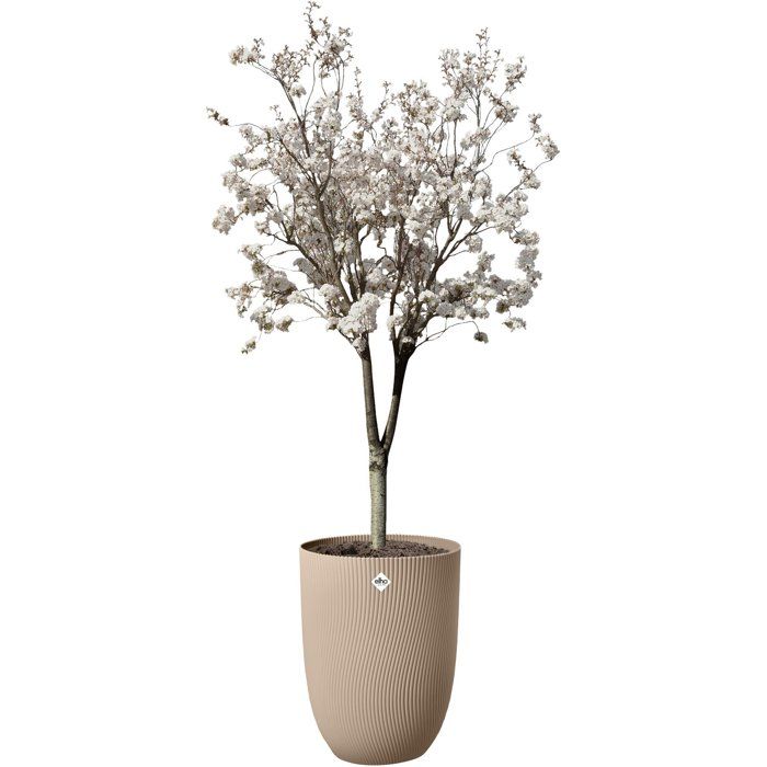 Pot de fleur haut - ELHO - Sereh Haut 40 - 50 L - Ř 39 x H 53 cm - Marron - Balcon/intérieur/extérieur
