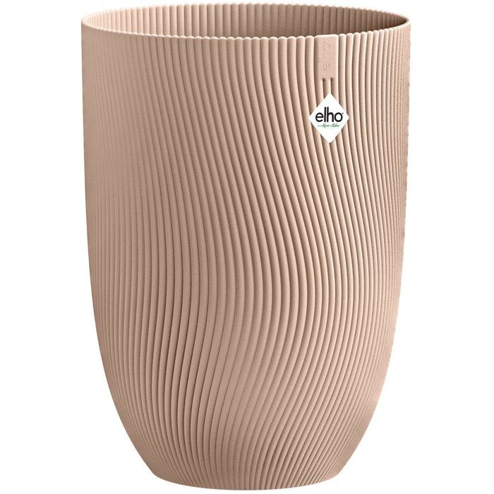 Pot de fleur haut - ELHO - Sereh Haut 40 - 50 L - Ř 39 x H 53 cm - Marron - Balcon/intérieur/extérieur