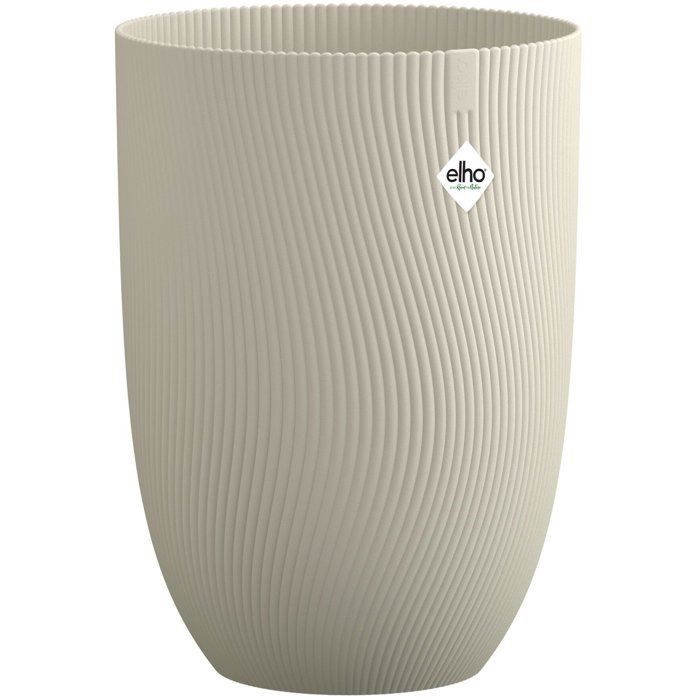 Pot de fleur haut - ELHO - Sereh Haut 40 - 50 L - Ø 39 x H 53 cm - Beige - Balcon/intérieur/extérieur
