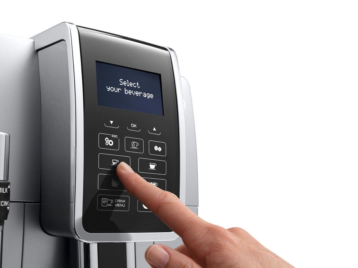Machine expresso broyeur - De'Longhi - Dinamica - ECAM350.35.SB - 4 recettes - Silver