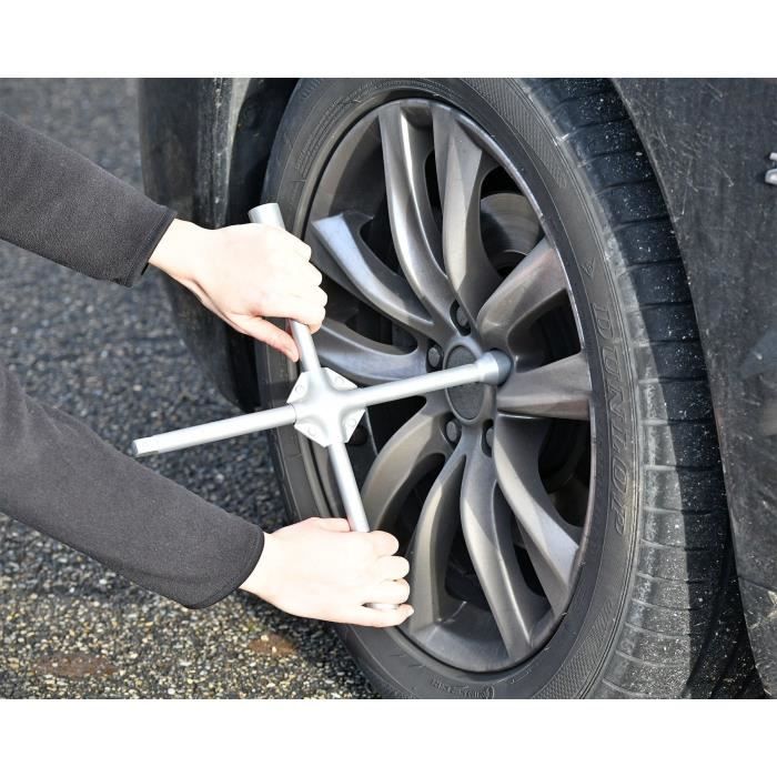 Clé en croix renforcé - PRECISION STEEL - Douilles 17, 19, 21 mm