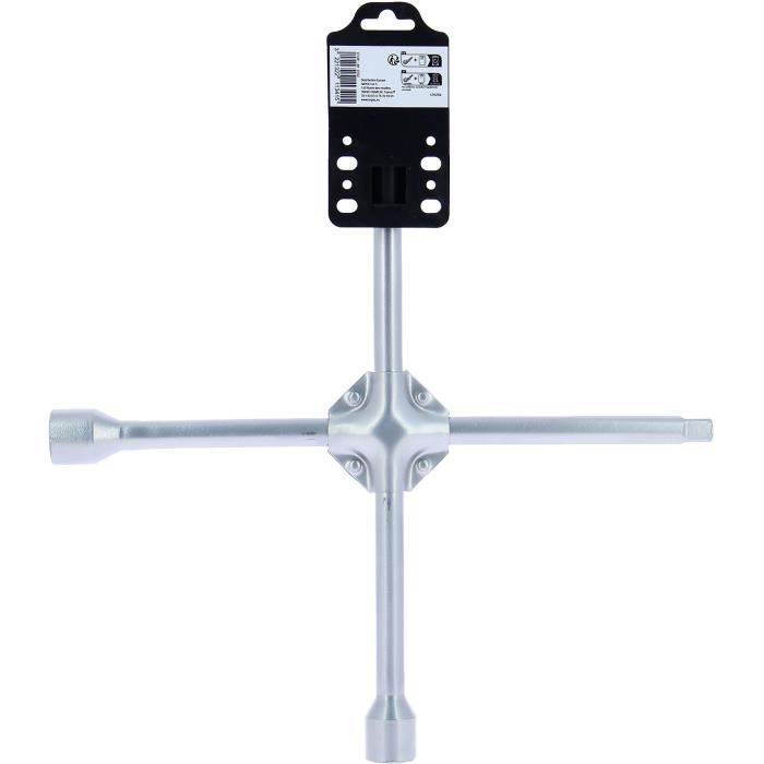 Clé en croix renforcé - PRECISION STEEL - Douilles 17, 19, 21 mm