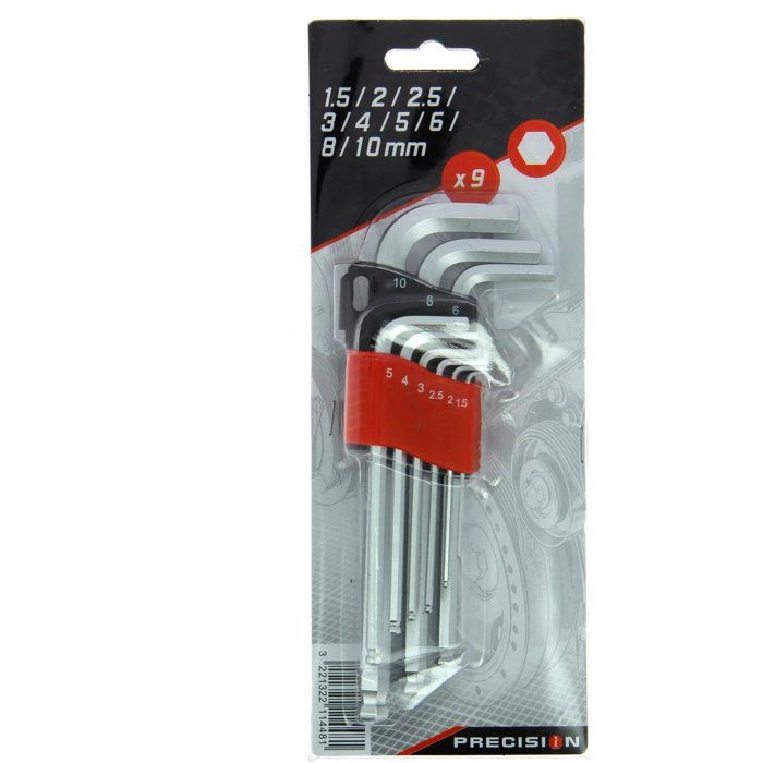 9 Clťs hexagonales 1,5 a 10 mm - PRECISION STEEL
