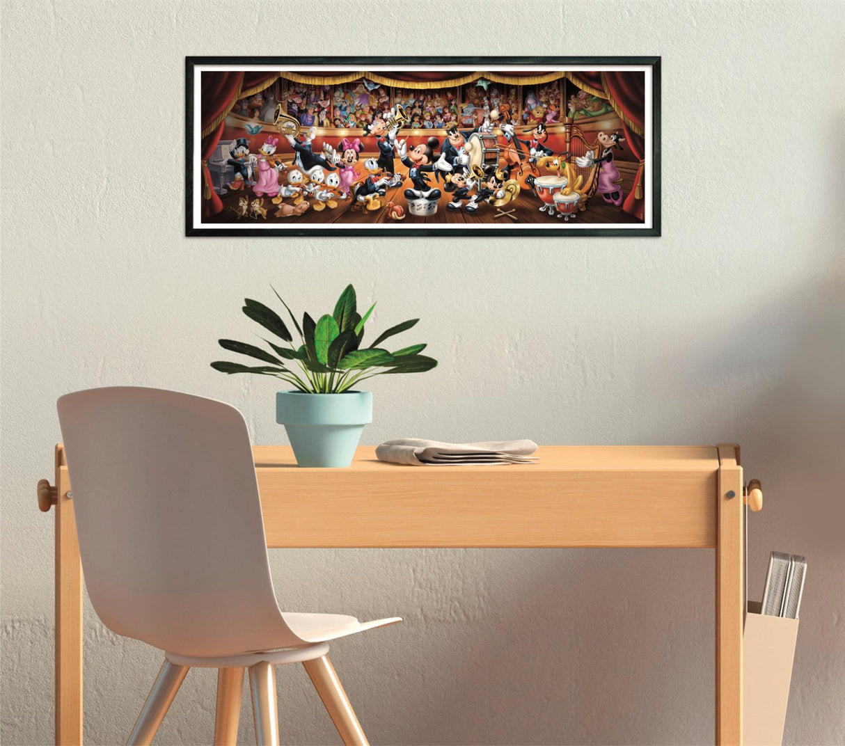 CLEMENTONI - Compact 1000 pieces Panorama - Disney Orchestra