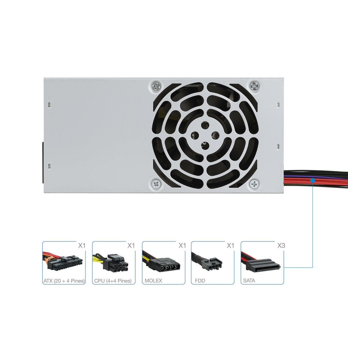 Alimentation TFX TooQ Ecopower II - 500W (OEM)