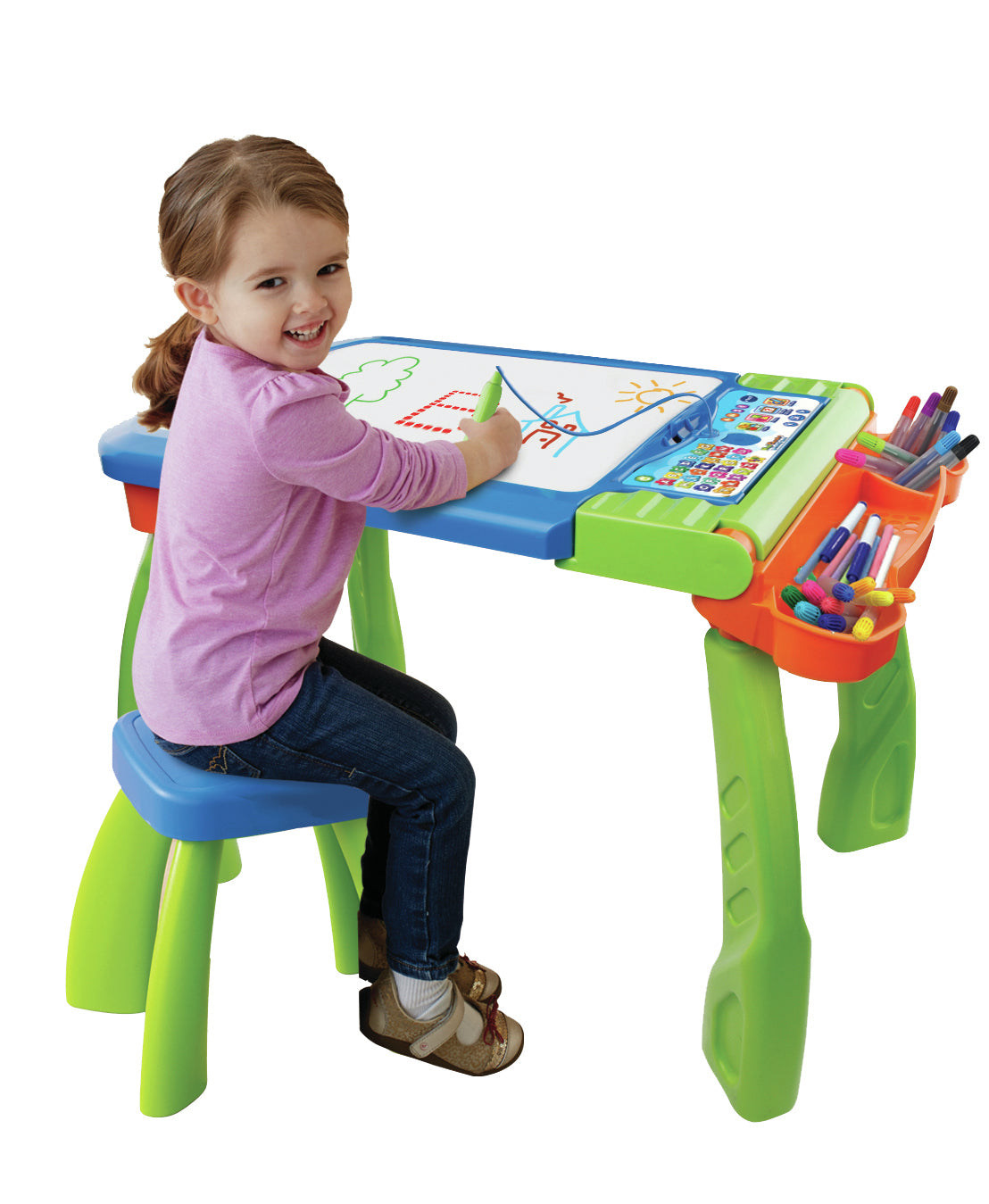 Chevalet Interactif 3 en 1 - VTECH - Magi - Multicolore - Pour Enfant de 3 Ans et Plus