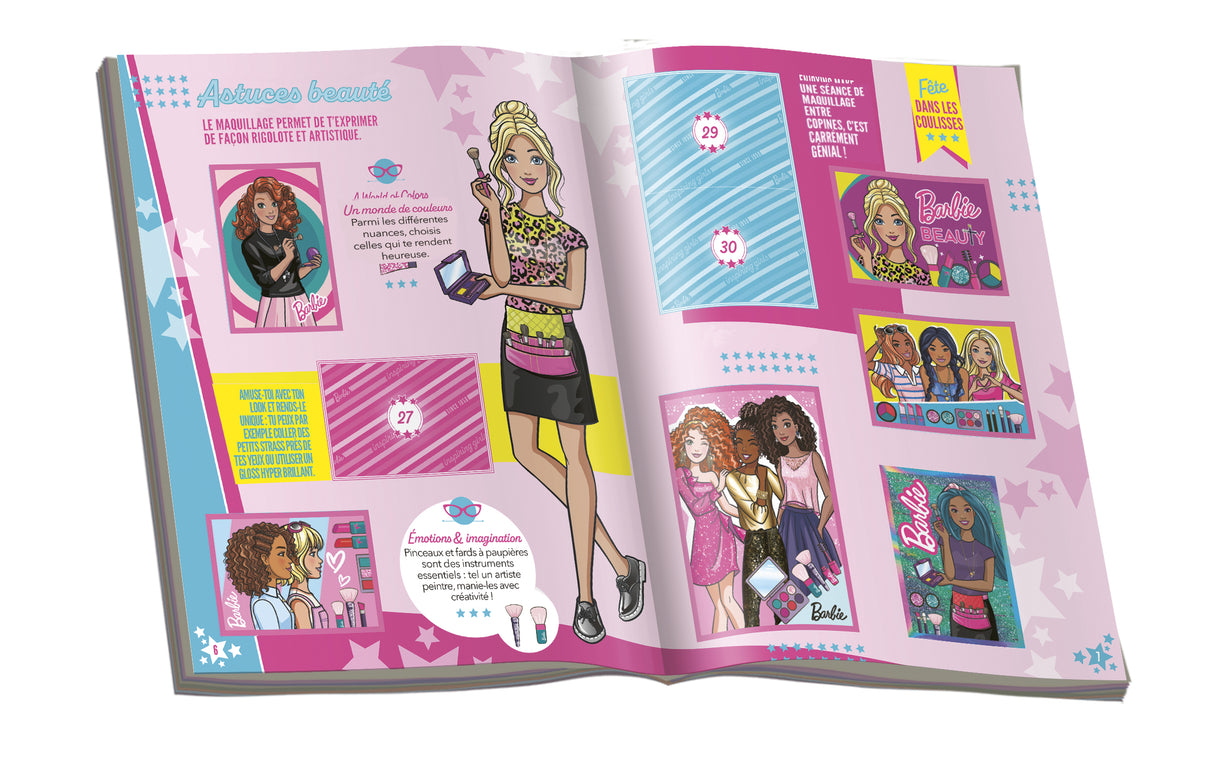 Album - PANINI - Barbie 65e Anniversaire - 192 stickers - Effets spéciaux inclus