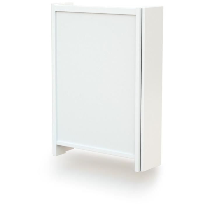 Table a langer murale - 56 x 77,5 x 78 cm - WEBABY - ESSENTIEL - Blanc