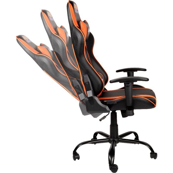 Chaise de bureau gaming premium - KONIX - Naruto Hokage Shippuden - Inclinaison 150° - Cuir - Coussin lombaires et cervicaux