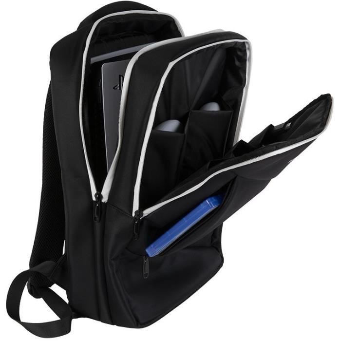 Sac a dos de transport - KONIX Mythics - Titan - Console et accessoires PS5 - Volume 16 L - Noir et blanc